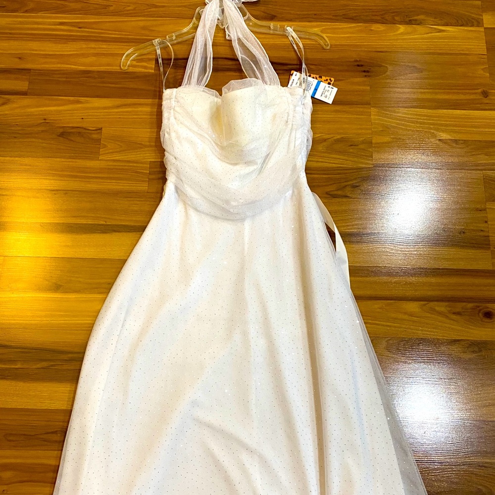 NWT White Sparkly Dress